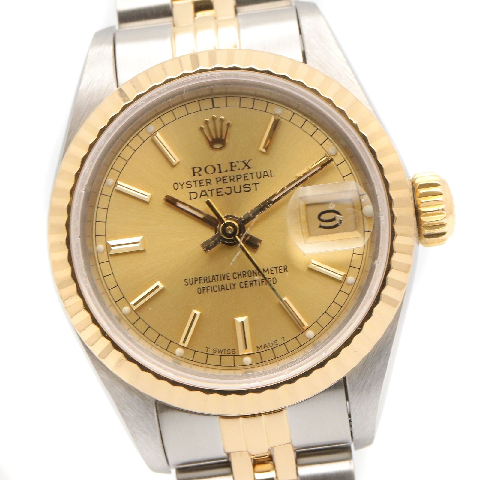Rolex Datejust Number CH BA 18k Stainless Steel — view 3