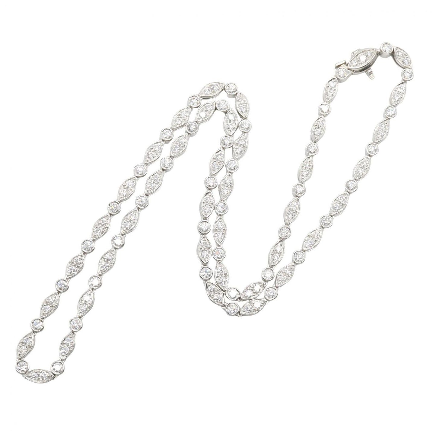 Tiffany & Co Necklace Swing Diamond 41 cm Platinum — view 2