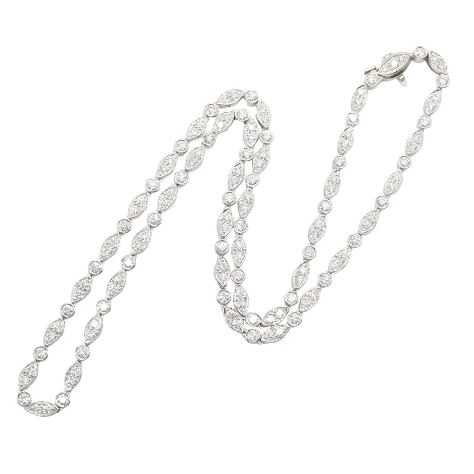 Tiffany & Co Necklace Swing Diamond 41 cm Platinum — view 2
