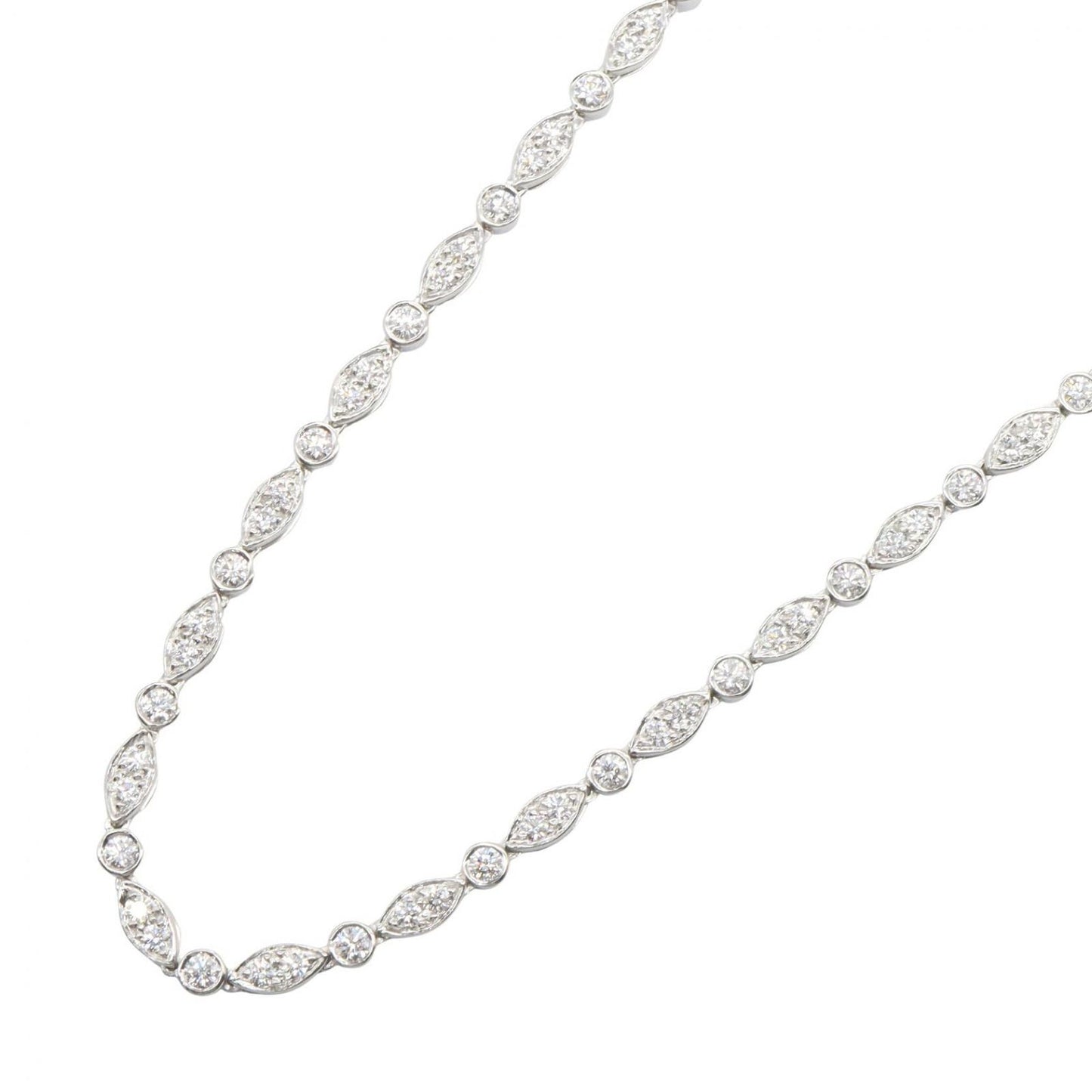 Tiffany & Co Necklace Swing Diamond 41 cm Platinum