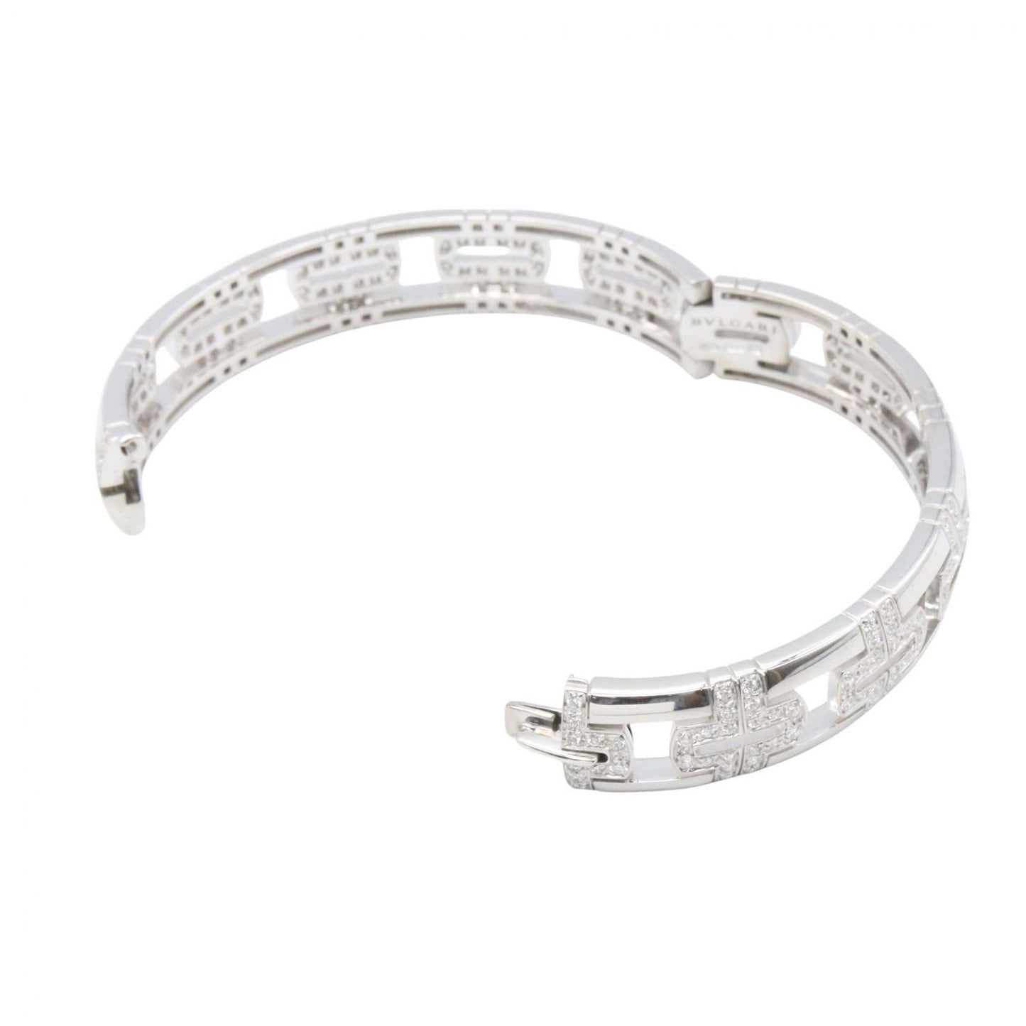 Bvlgari Bracelet Diamond Parentesi 14.5 cm 18k White Gold — view 4