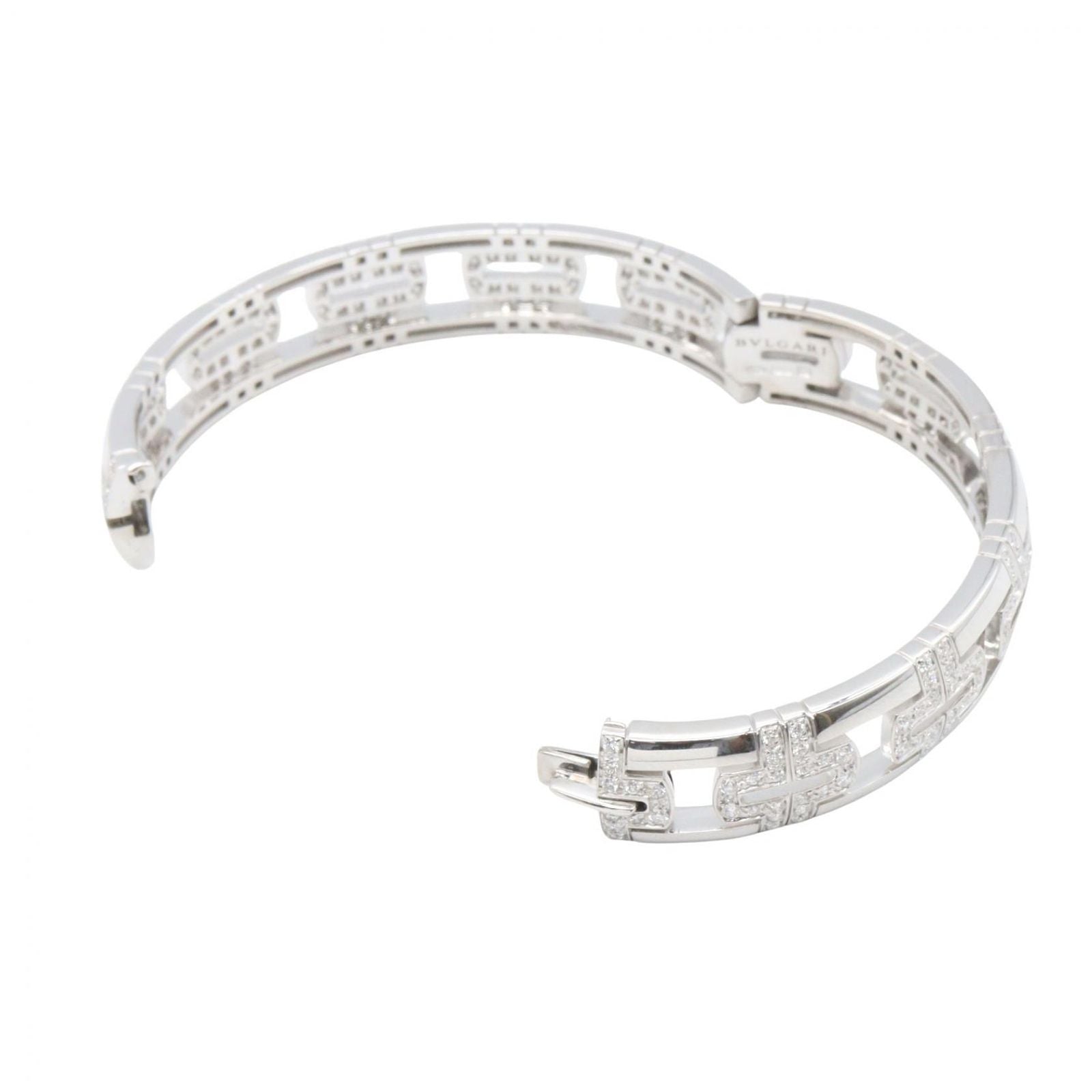 Bvlgari Bracelet Diamond Parentesi 14.5 cm 18k White Gold — view 4