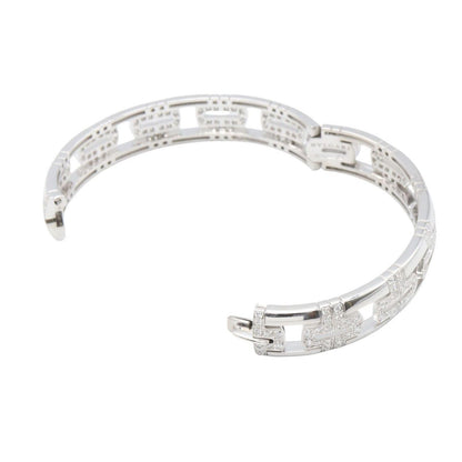 Bvlgari Bracelet Diamond Parentesi 14.5 cm 18k White Gold — view 4