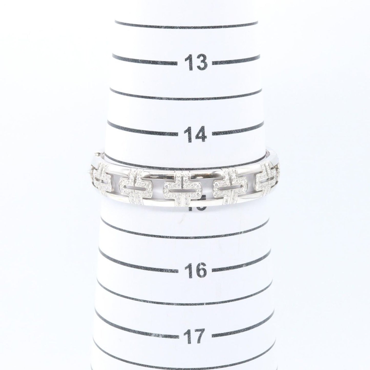 Bvlgari Bracelet Diamond Parentesi 14.5 cm 18k White Gold — view 7