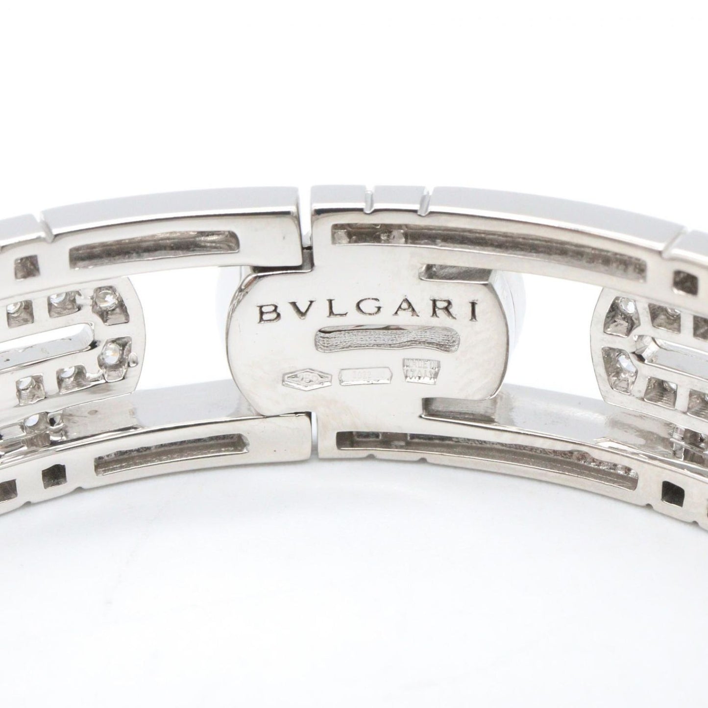 Bvlgari Bracelet Diamond Parentesi 14.5 cm 18k White Gold — view 5