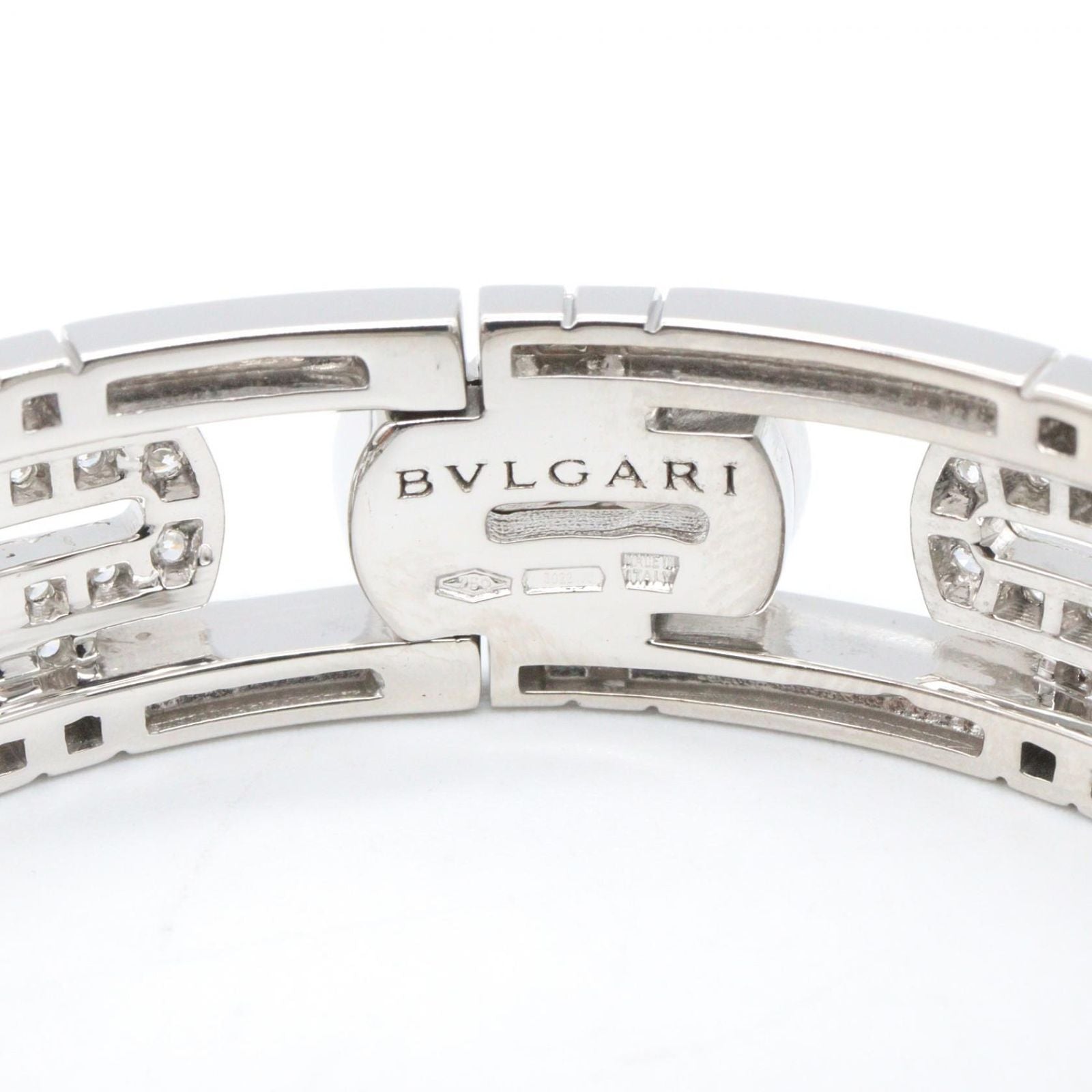 Bvlgari Bracelet Diamond Parentesi 14.5 cm 18k White Gold — view 5