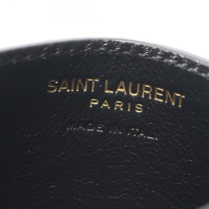 Saint Laurent Paris Card Case Tiny Cassandra Black Leather Holder — view 4