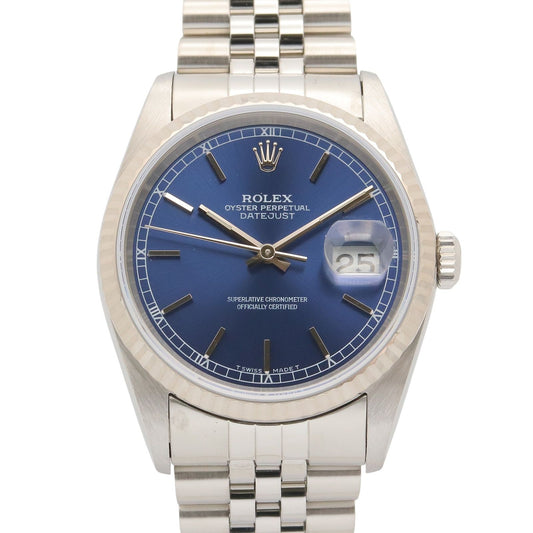 Rolex Datejust No BL BA 18k White Gold Stainless Steel
