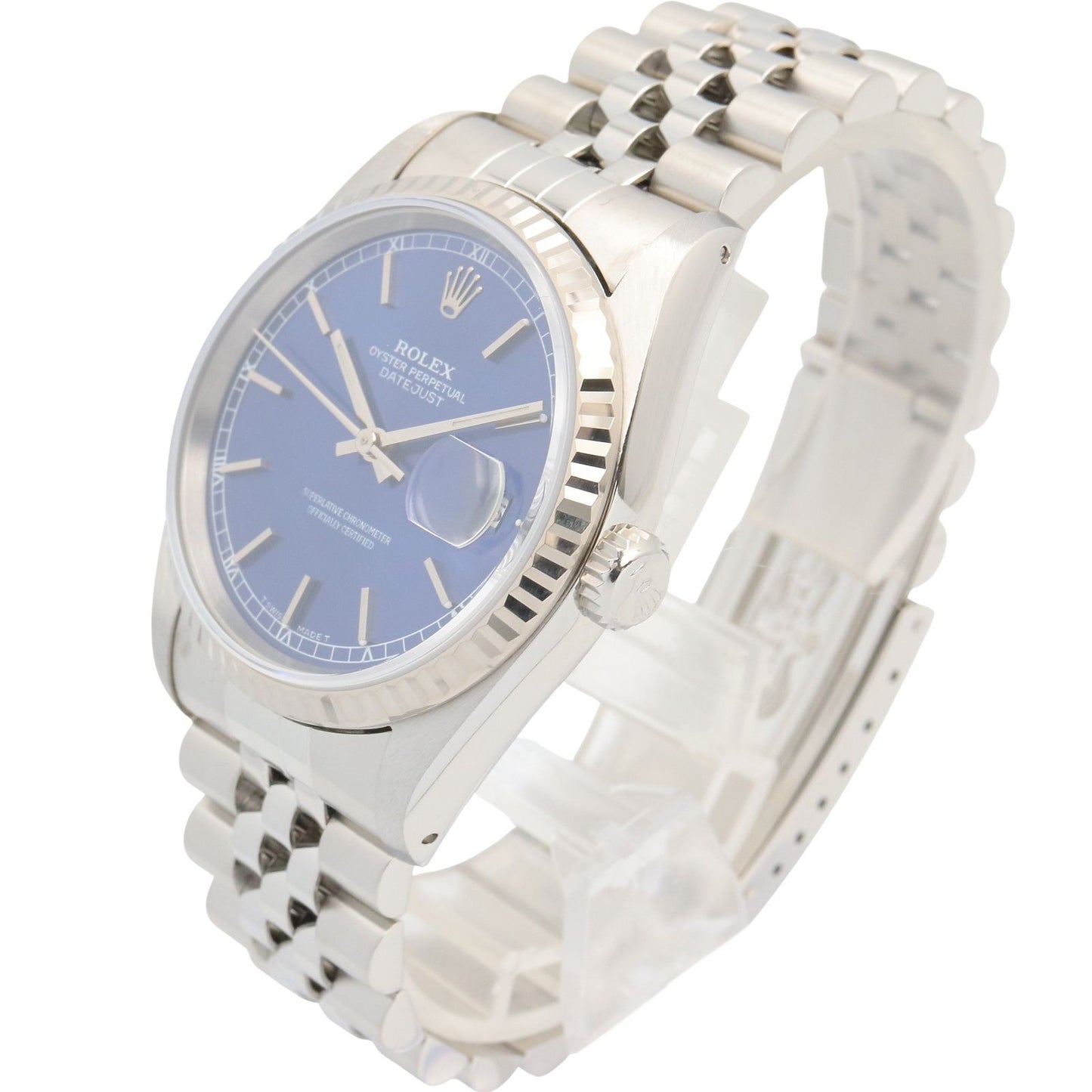 Rolex Datejust No BL BA 18k White Gold Stainless Steel — view 2