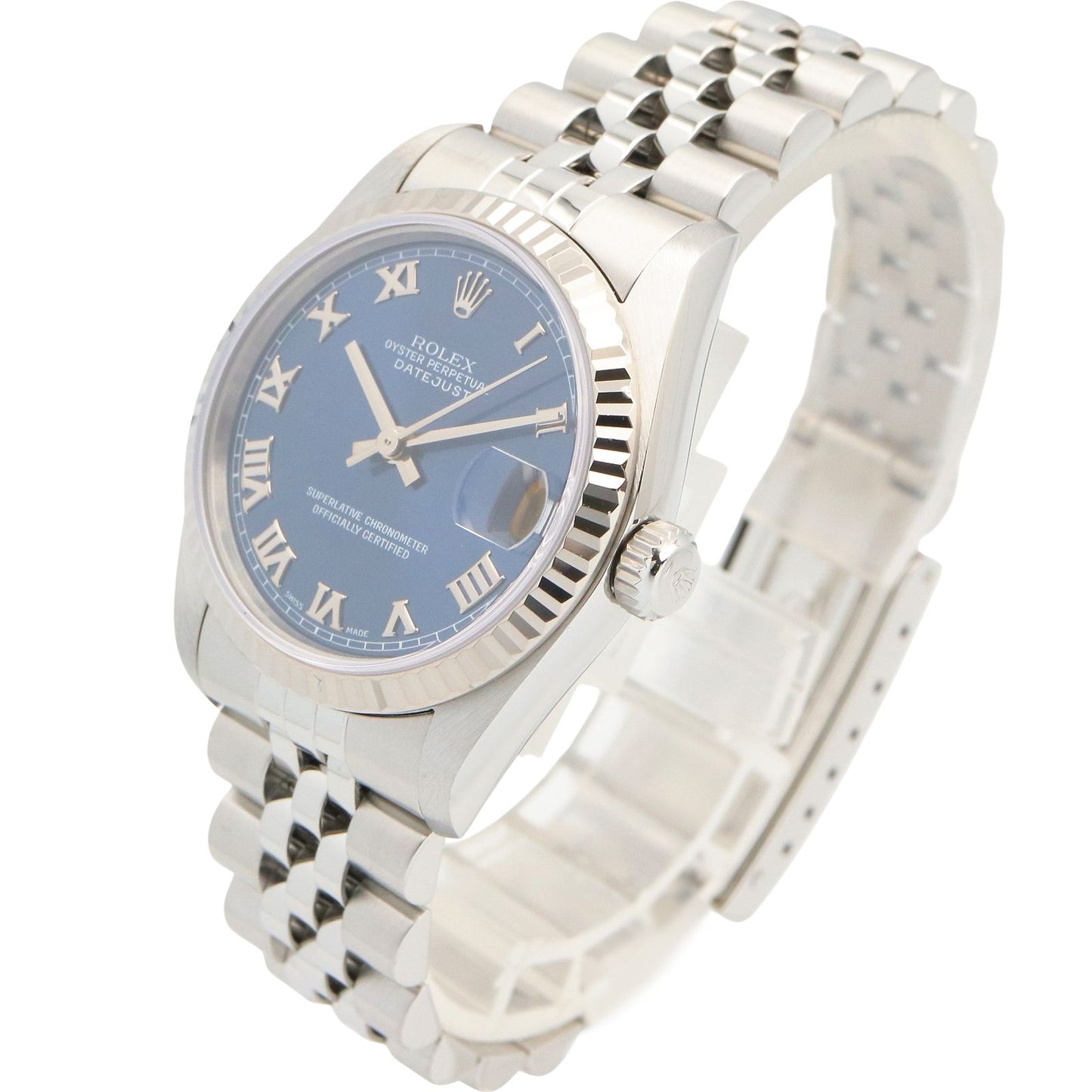 Rolex Datejust T Number BL RO 18k White Gold Stainless Steel Boys — view 2