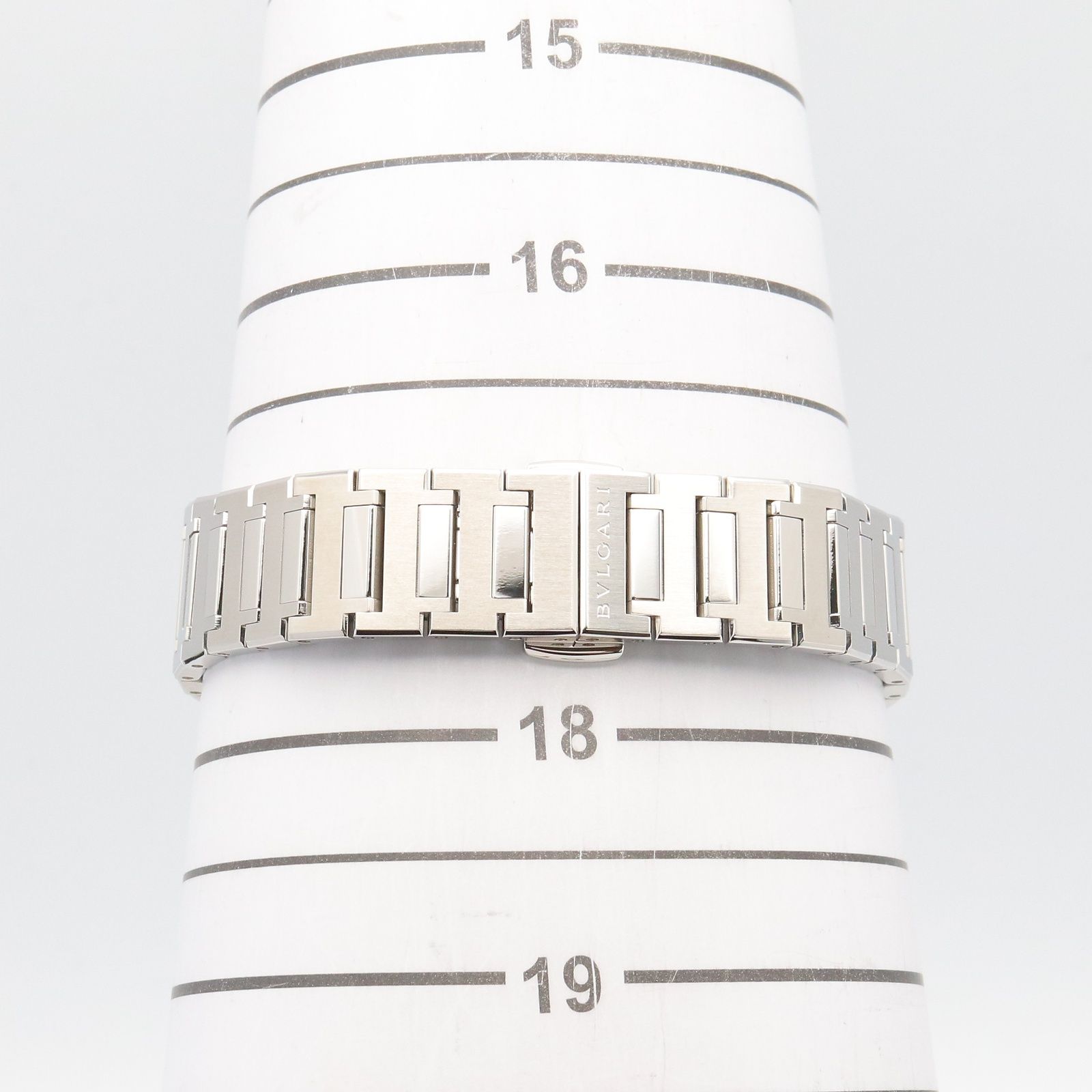 Bvlgari Watch Diamond Gray 18k Pink Gold Stainless Steel — view 7