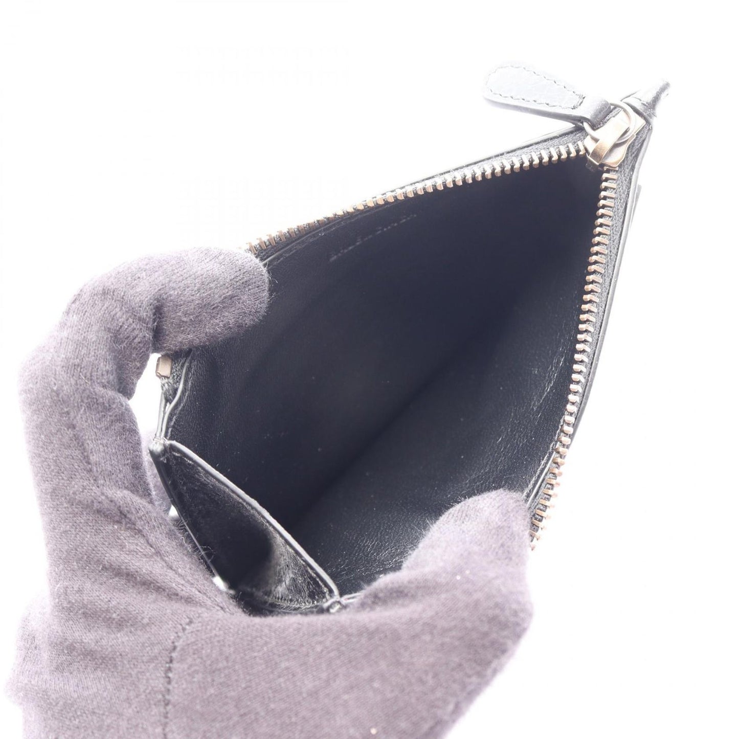 Balenciaga Coin Case le City Long Black Leather Card — view 3