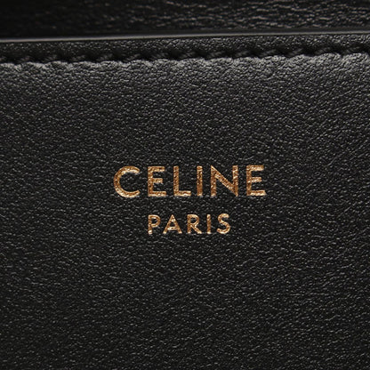 Celine Trifold Wallet Compact Triomphe Black Leather — view 5