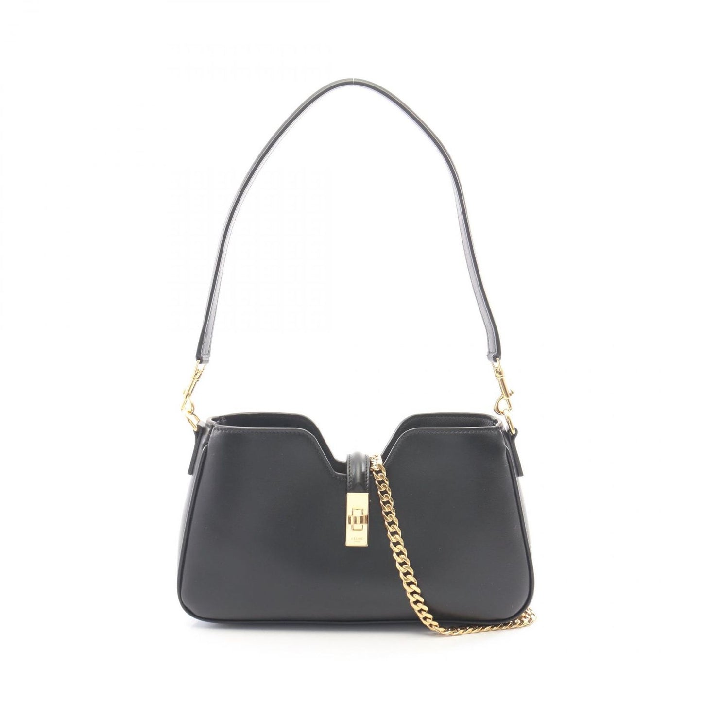 Celine Shoulder Bag Camille 16 Black Leather