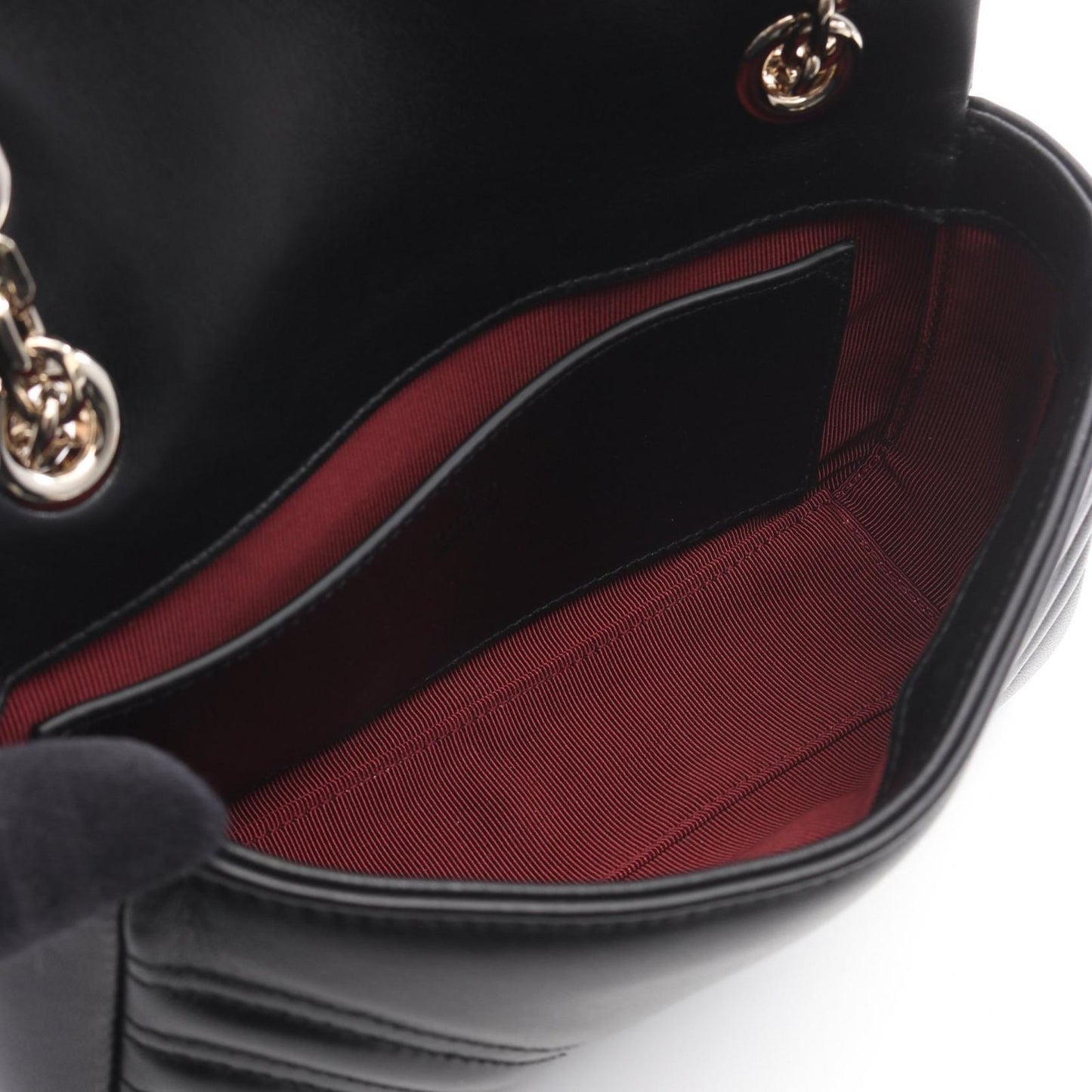 Gucci Shoulder Bag GG Marmont Small Black Leather — view 3