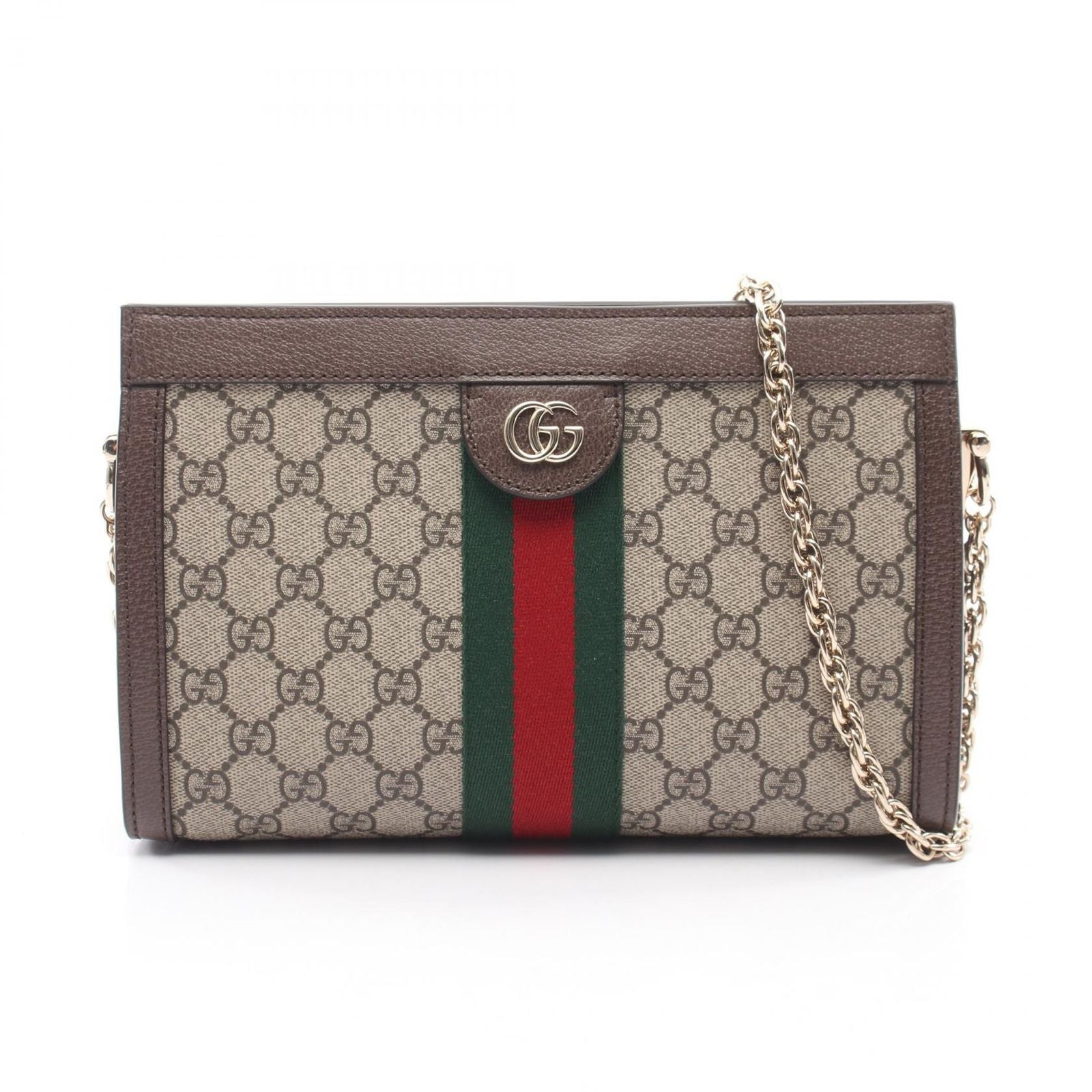Gucci Shoulder Bag Ophidia Sherry Line GG Supreme Beige Canvas Leather