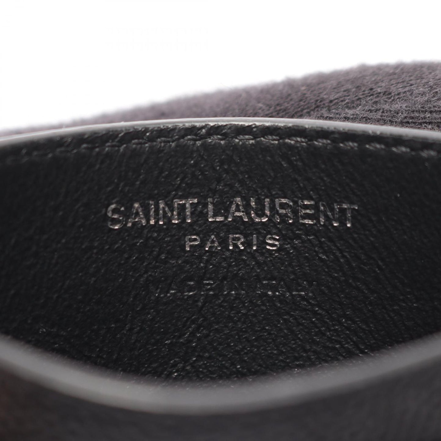 Saint Laurent Paris Card Case YSL Monogram Black Leather — view 4