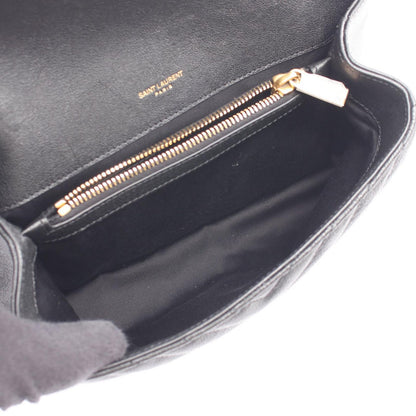 Saint Laurent Paris Handbag Carre 2-Way Black Leather — view 3