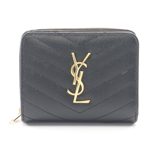 Saint Laurent Paris Bifold Wallet Monogram Black Leather
