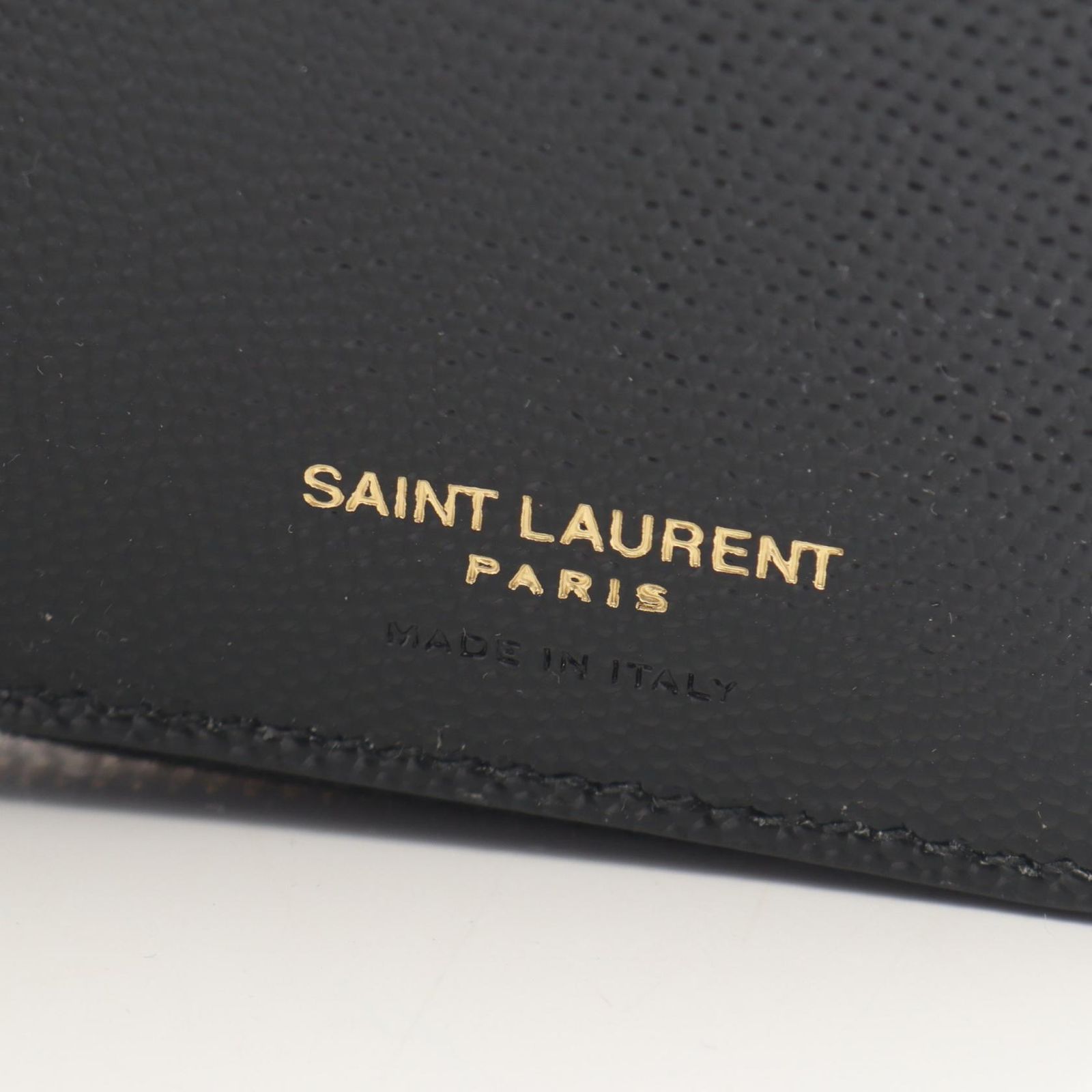 Saint Laurent Paris Bifold Wallet Monogram Black Leather — view 5