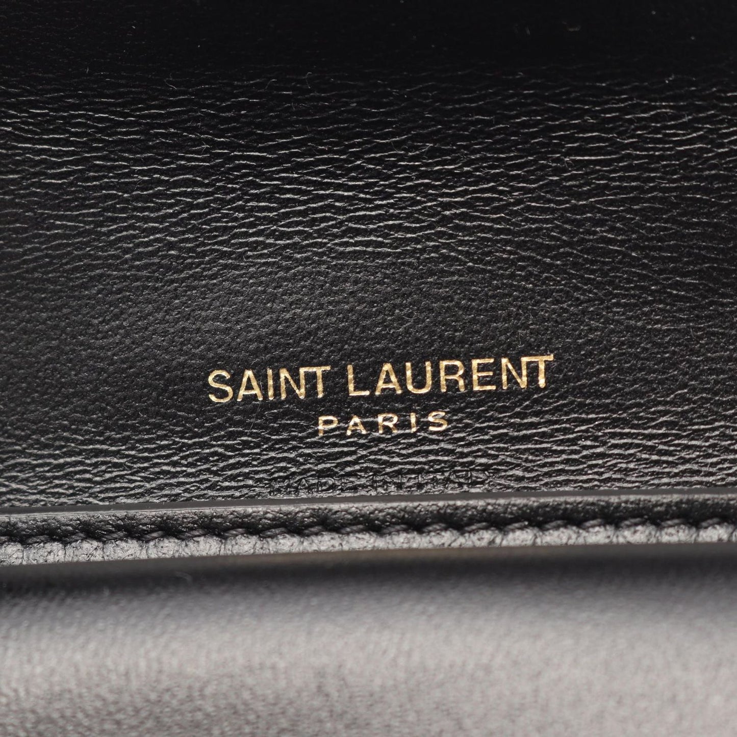 Saint Laurent Paris Trifold Wallet Cassandra Multi Fold Black Leather — view 6