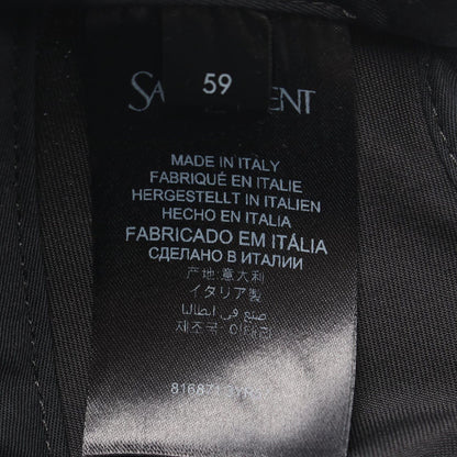 Saint Laurent Paris Cap Varsity Black Cap — view 5