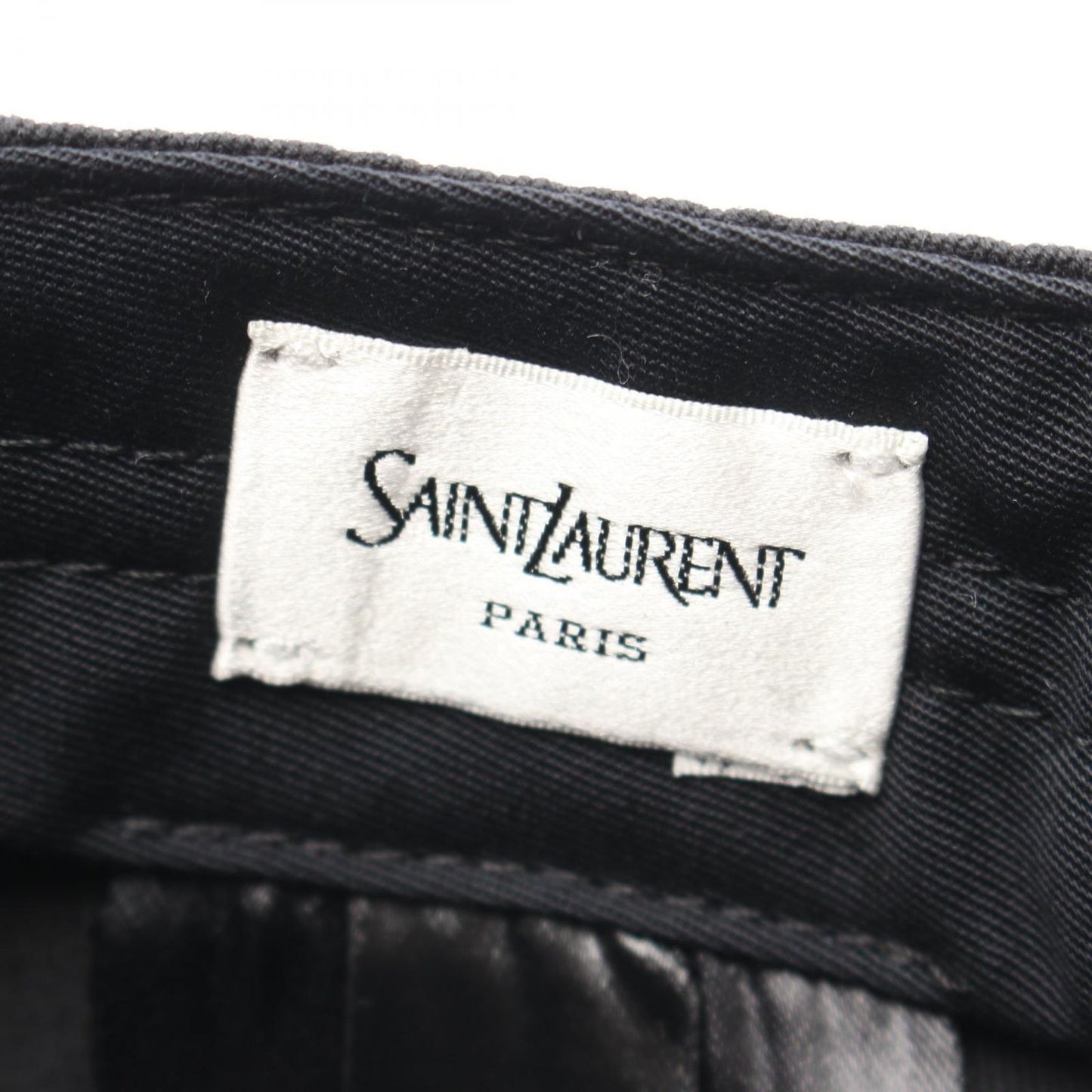 Saint Laurent Paris Cap Varsity Black Cap — view 4