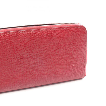 Hermes Round Wallet Azappu Long Silk in Long Rouge Grena Leather Azap — view 9