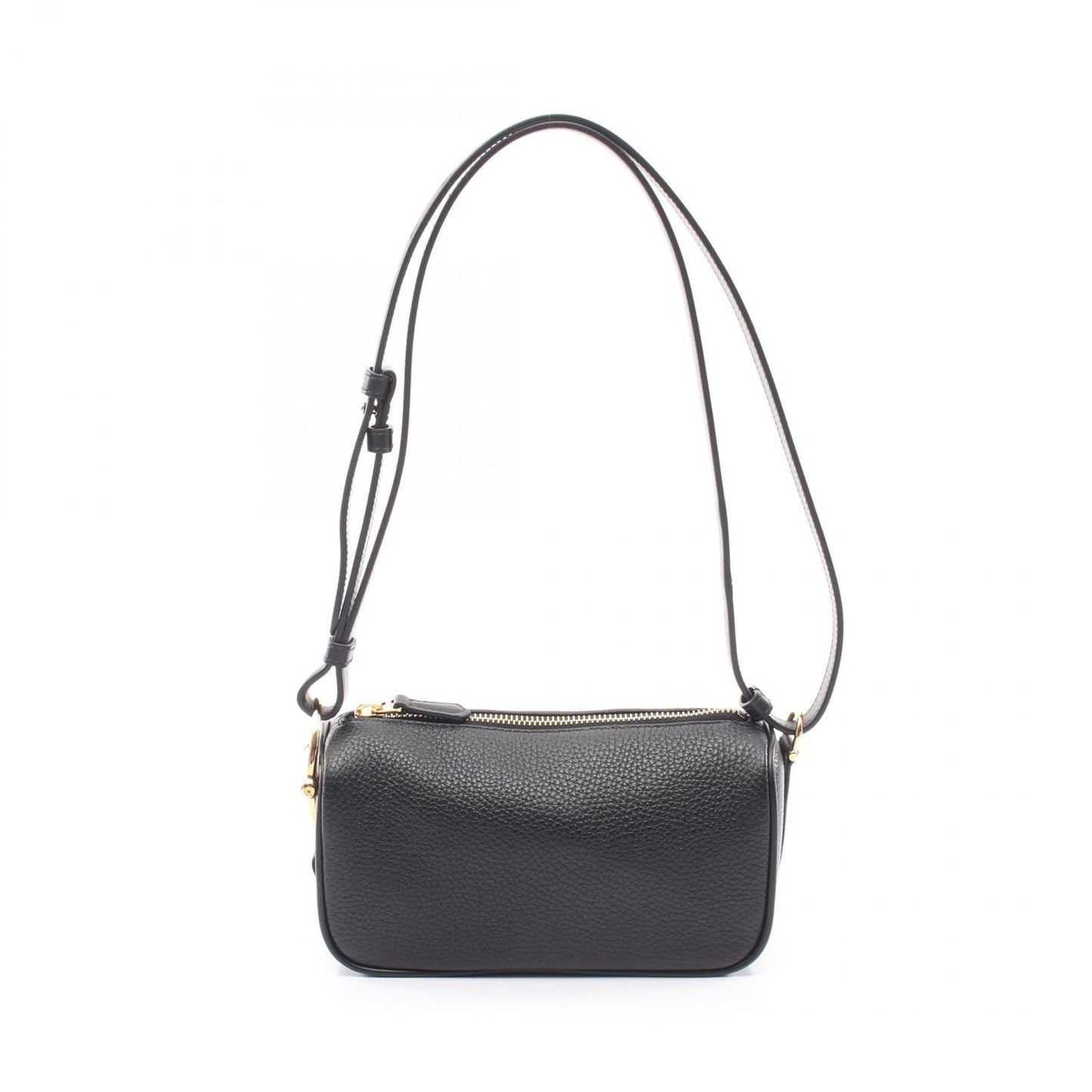 Gucci Shoulder Bag Half Horsebit Black Leather