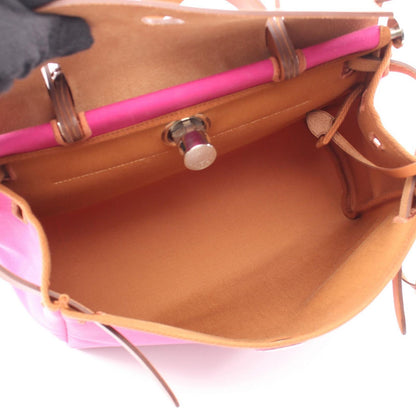 Hermes Handbag Herbag Zip PM Rose Purple Fauve 2-Way Zip PM le Tourne — view 3