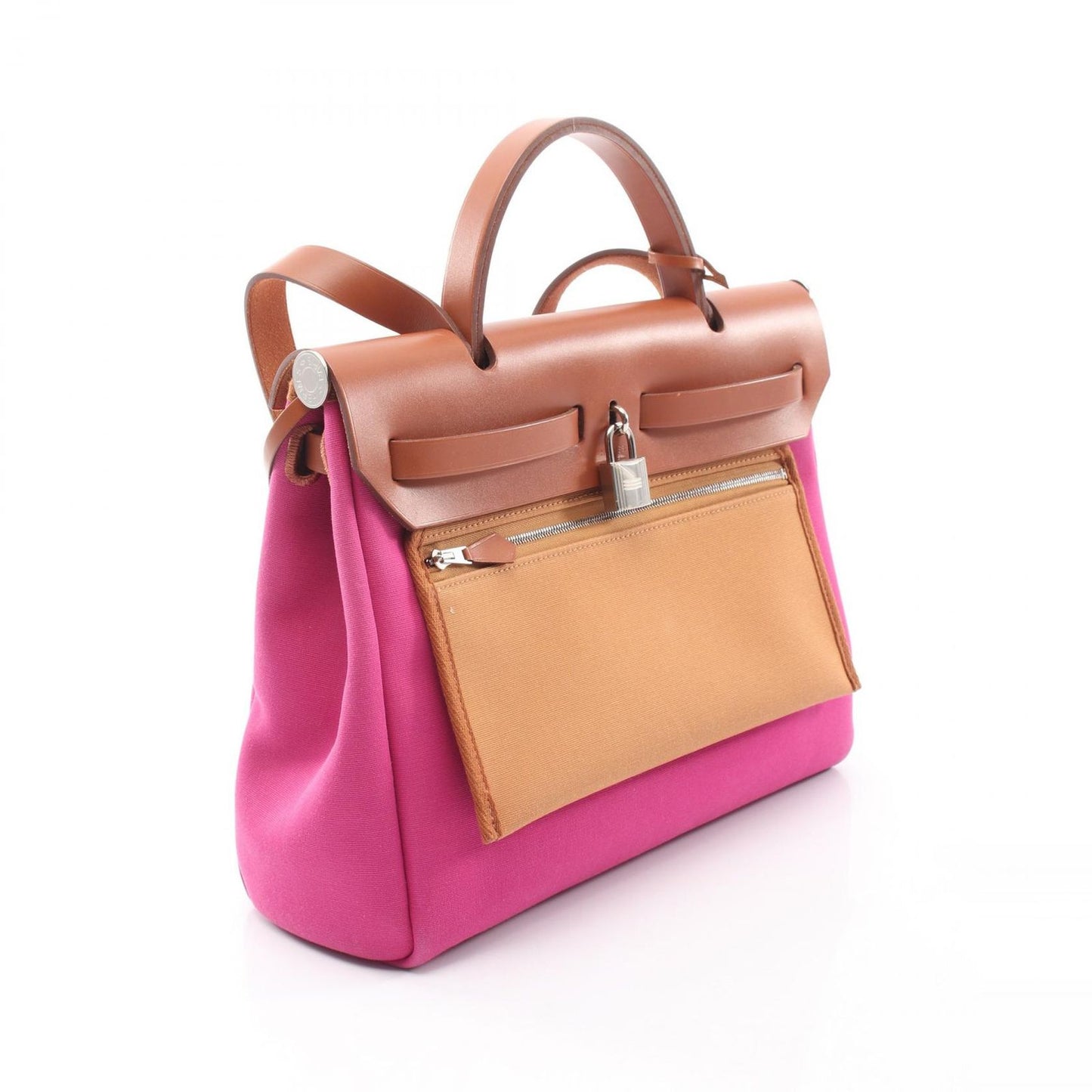 Hermes Handbag Herbag Zip PM Rose Purple Fauve 2-Way Zip PM le Tourne — view 2