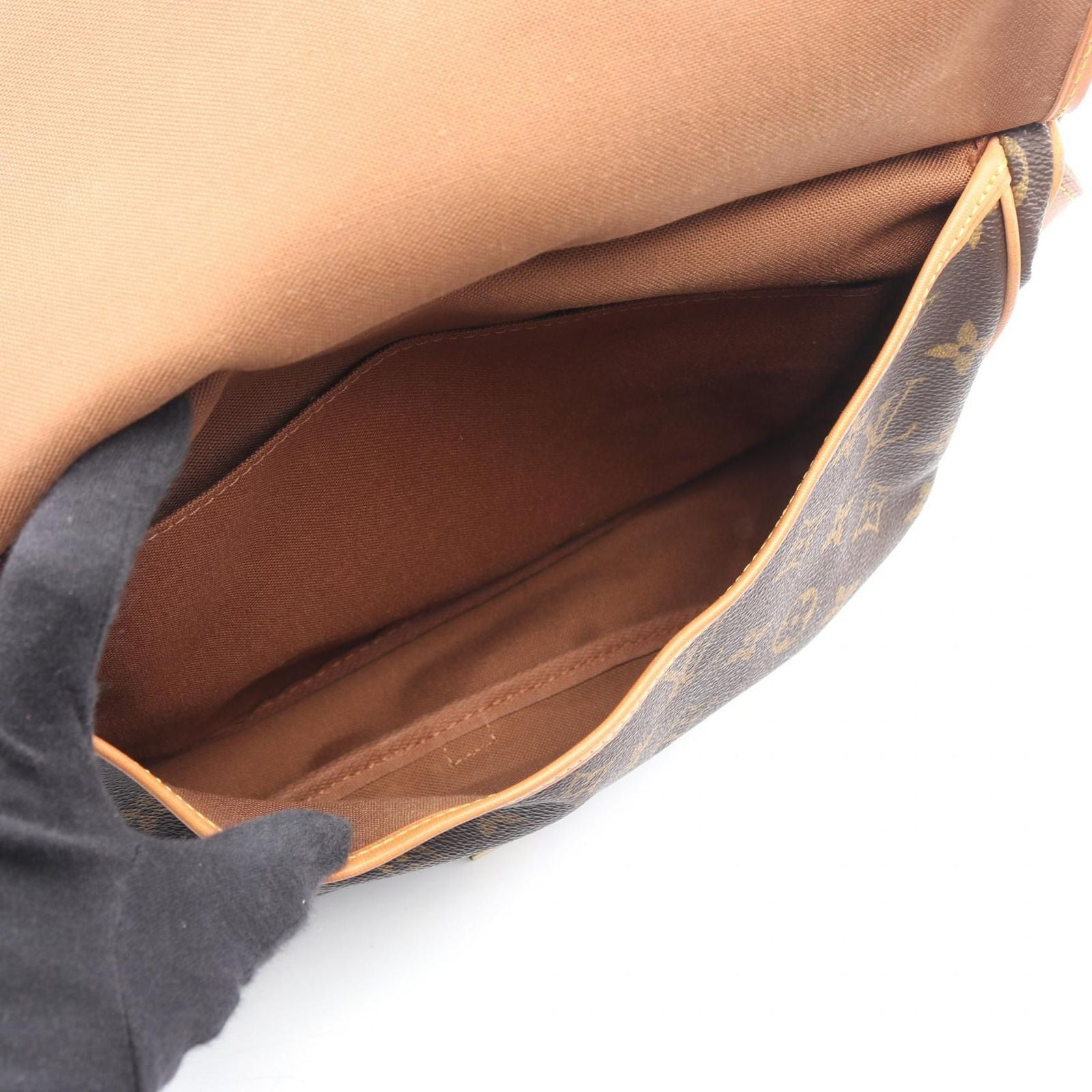 Louis Vuitton Shoulder Bag Saumur 30 Canvas Leather — view 4