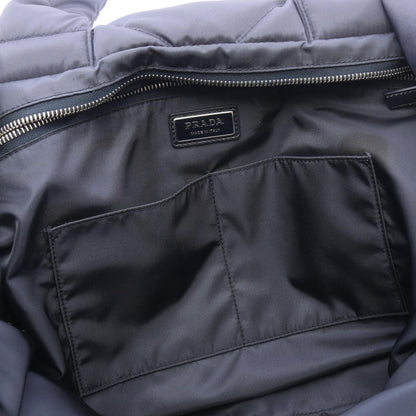 Prada Tote Re-Nylon Navy Nylon Padded — view 8