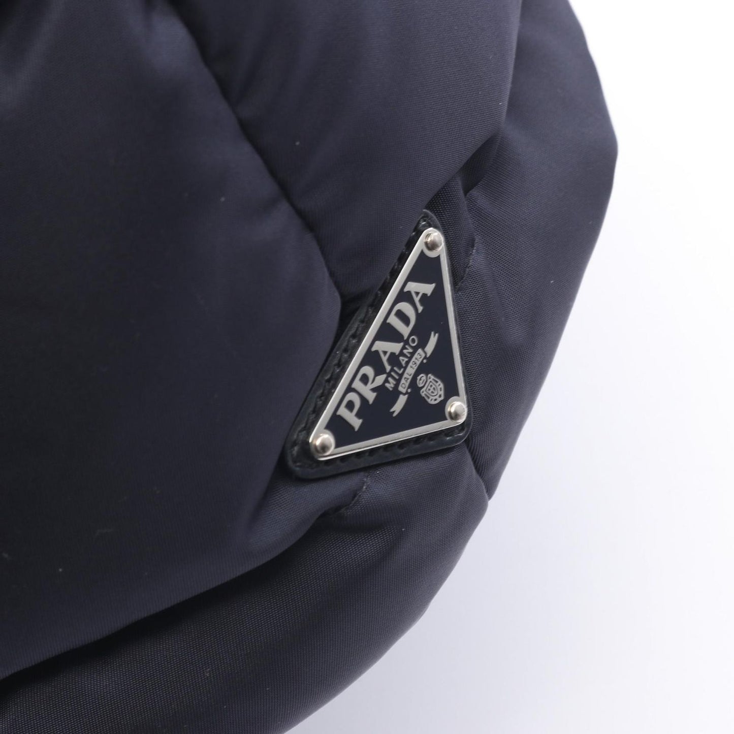 Prada Tote Re-Nylon Navy Nylon Padded — view 5