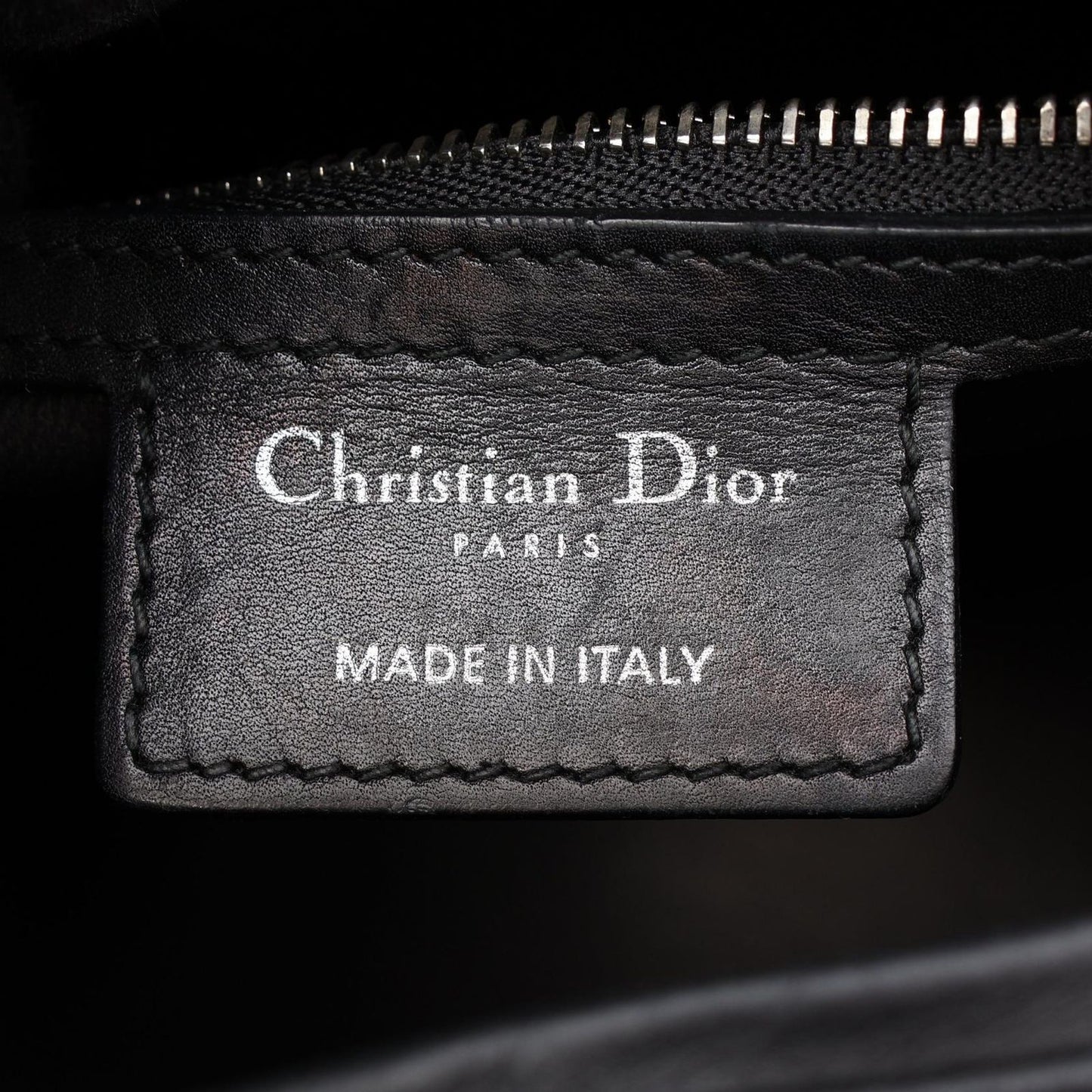Dior Handbag Lady Dior 2-Way Black Multi Leather Tote — view 4