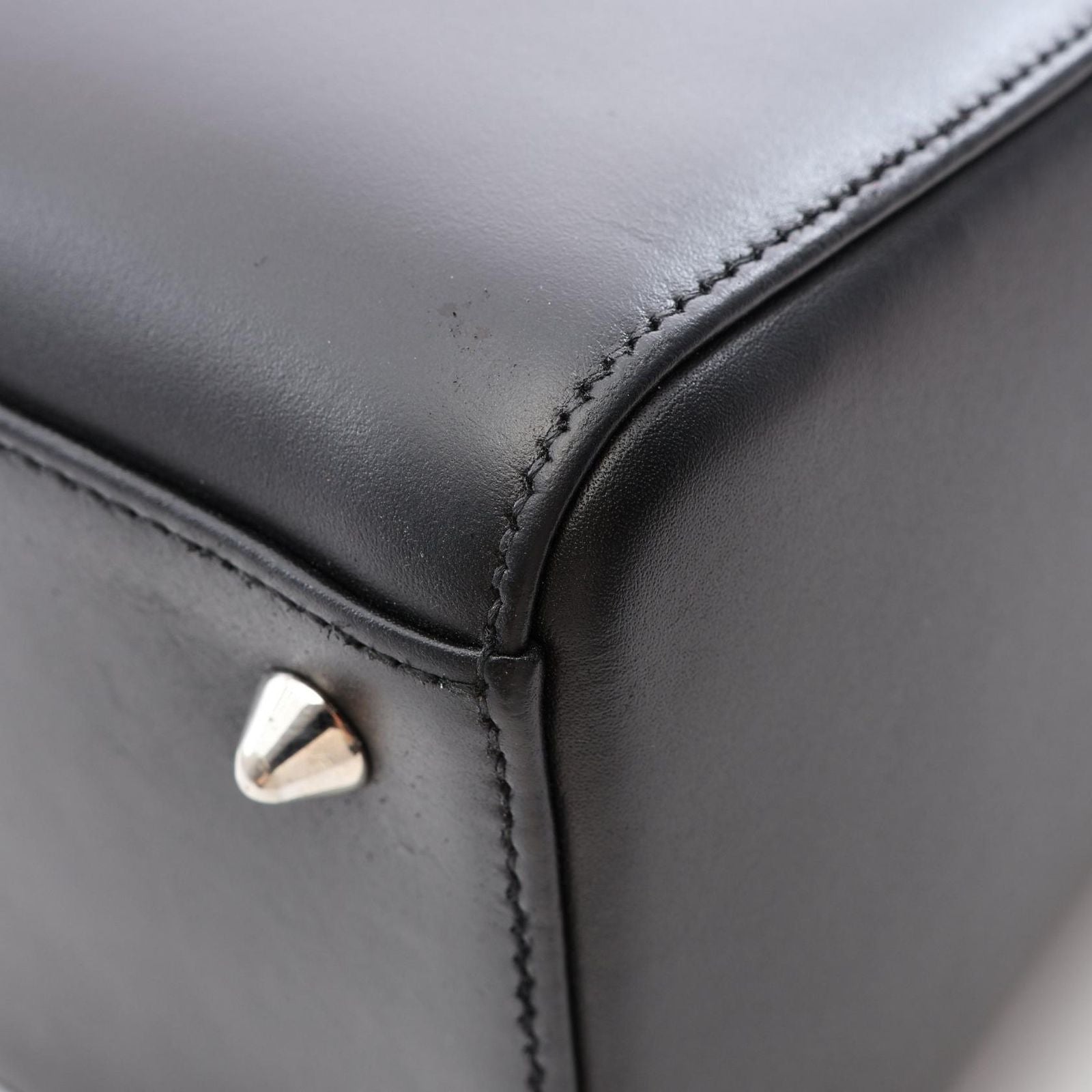 Dior Handbag Lady Dior 2-Way Black Multi Leather Tote — view 8