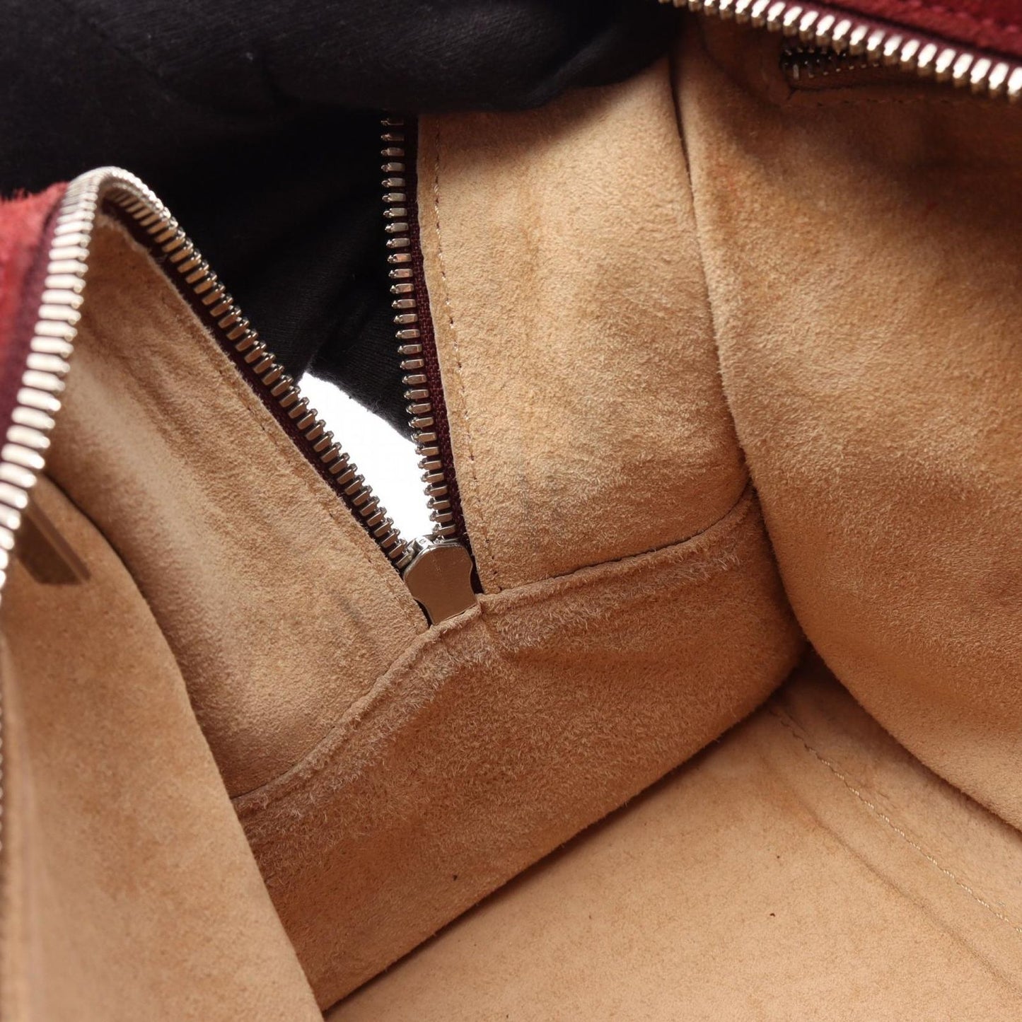 Loewe Handbag Amazona Wine Red Suede Leather — view 8