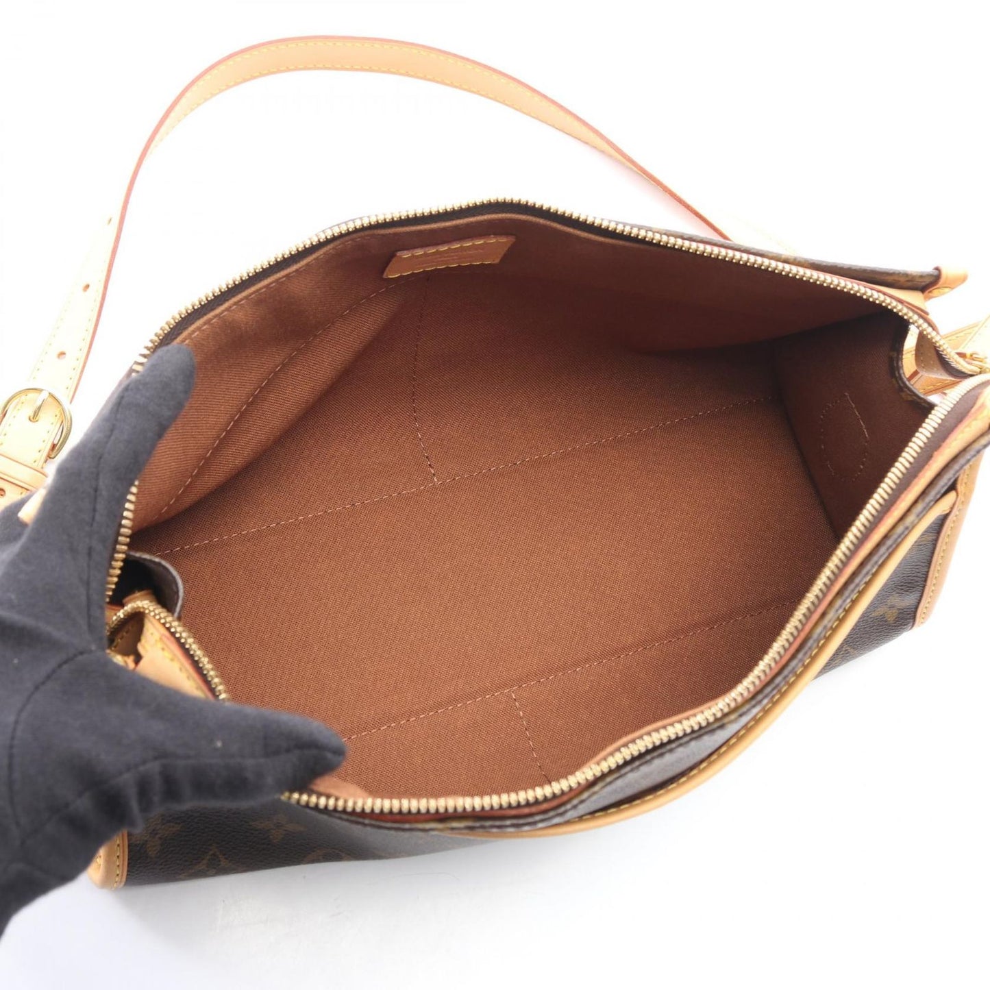 Louis Vuitton Shoulder Bag Popincourt Long Canvas Leather — view 3