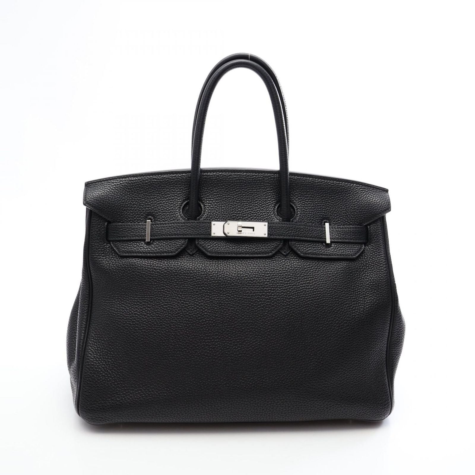 Hermes Handbag Birkin 35 Black Leather