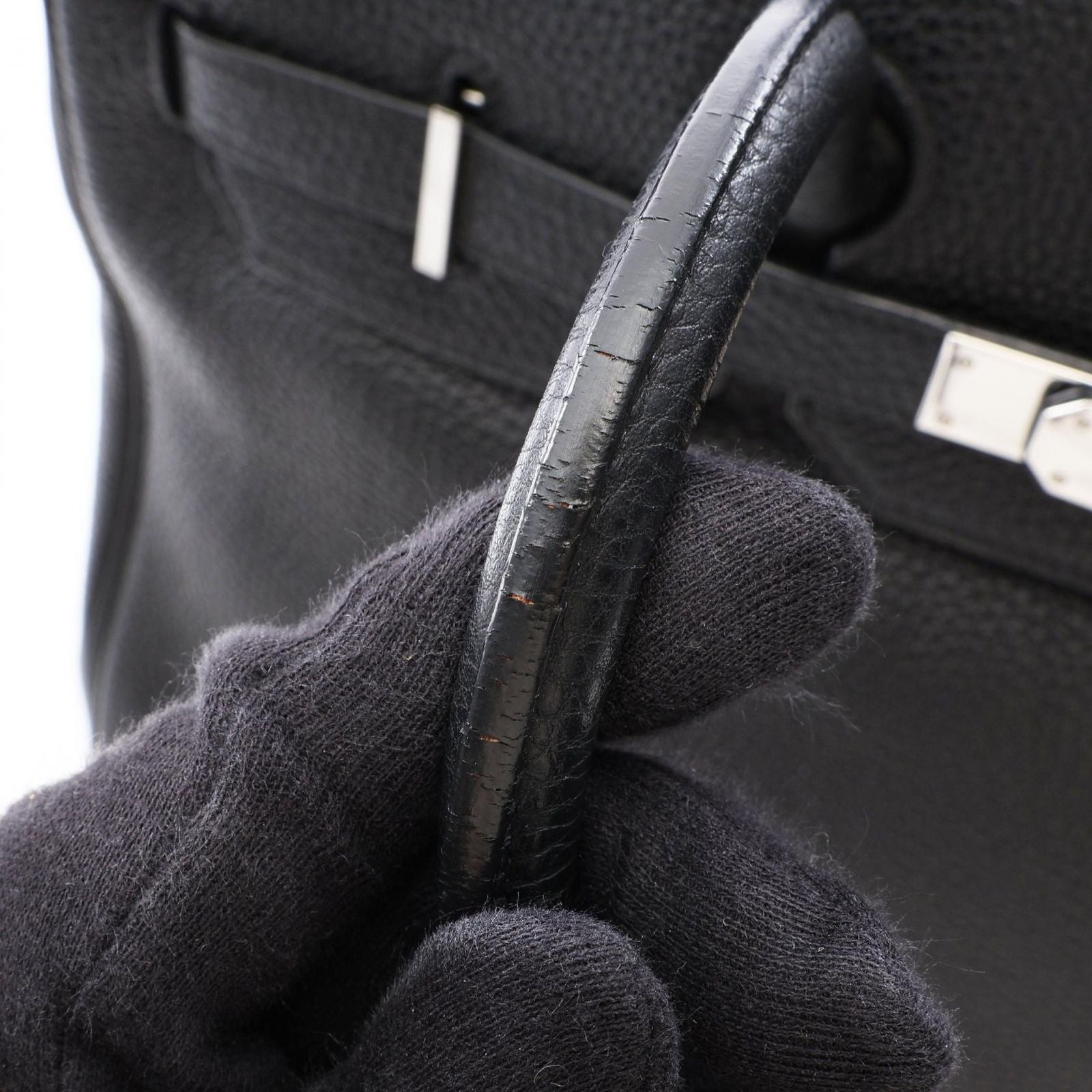 Hermes Handbag Birkin 35 Black Leather — view 8