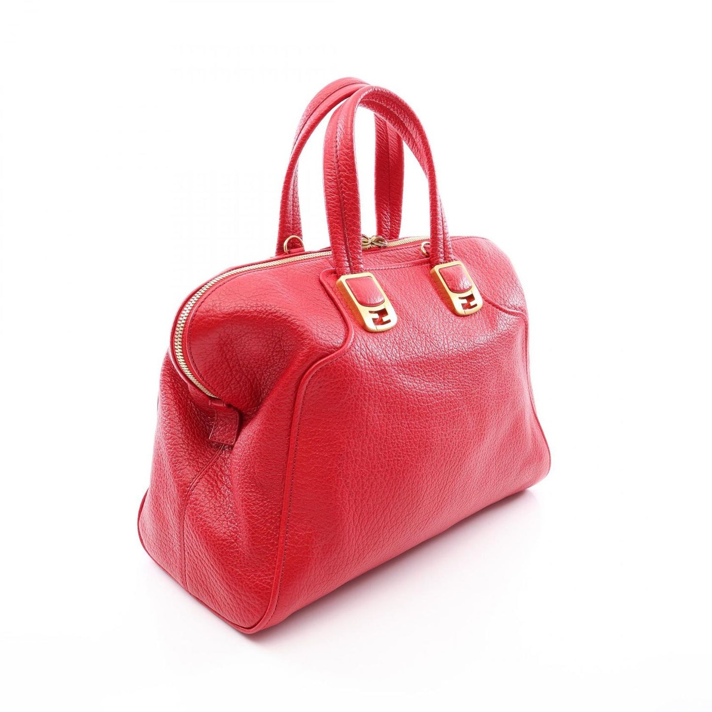 Fendi Handbag Chameleon 2-Way Red Leather — view 2