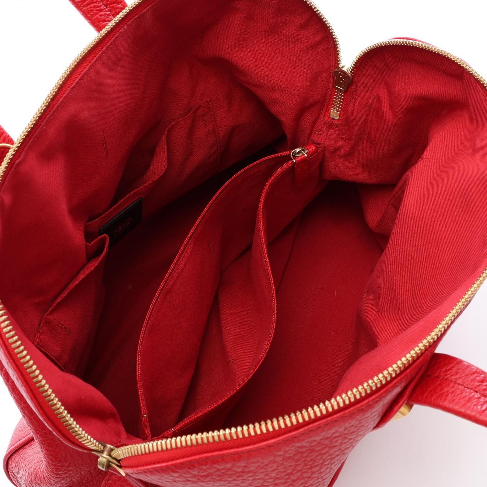 Fendi Handbag Chameleon 2-Way Red Leather — view 3