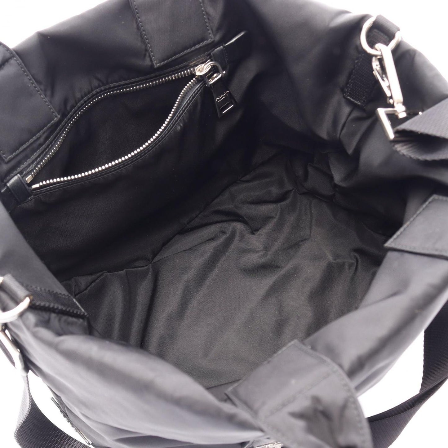 Prada Handbag Reversible 2-Way Black Nylon — view 3