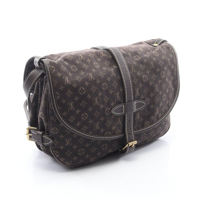 Louis Vuitton Shoulder Bag Saumur Ebene Canvas Leather 30 — view 2