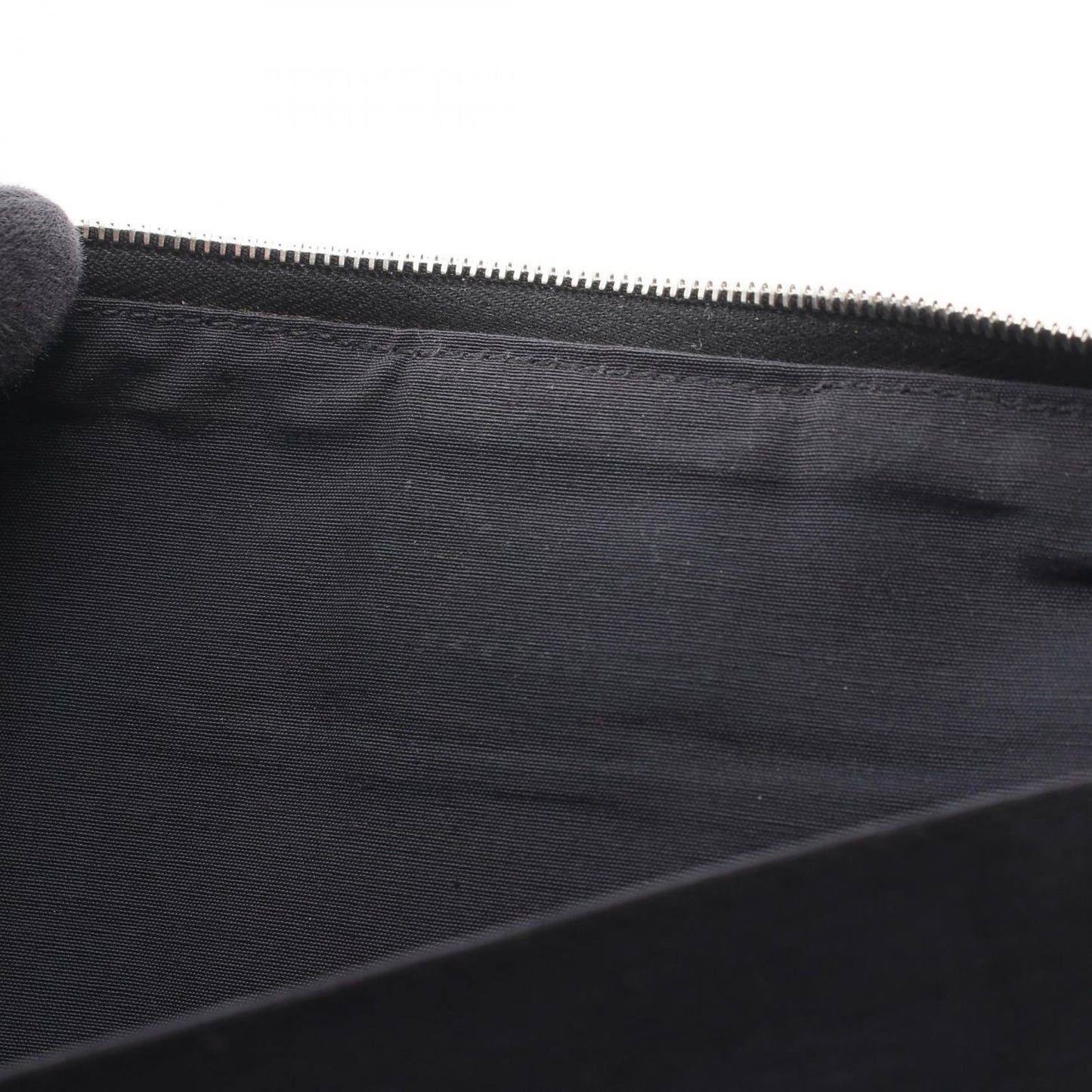 Hermes Round Wallet Fourre Tout Purse GM Black Canvas — view 6