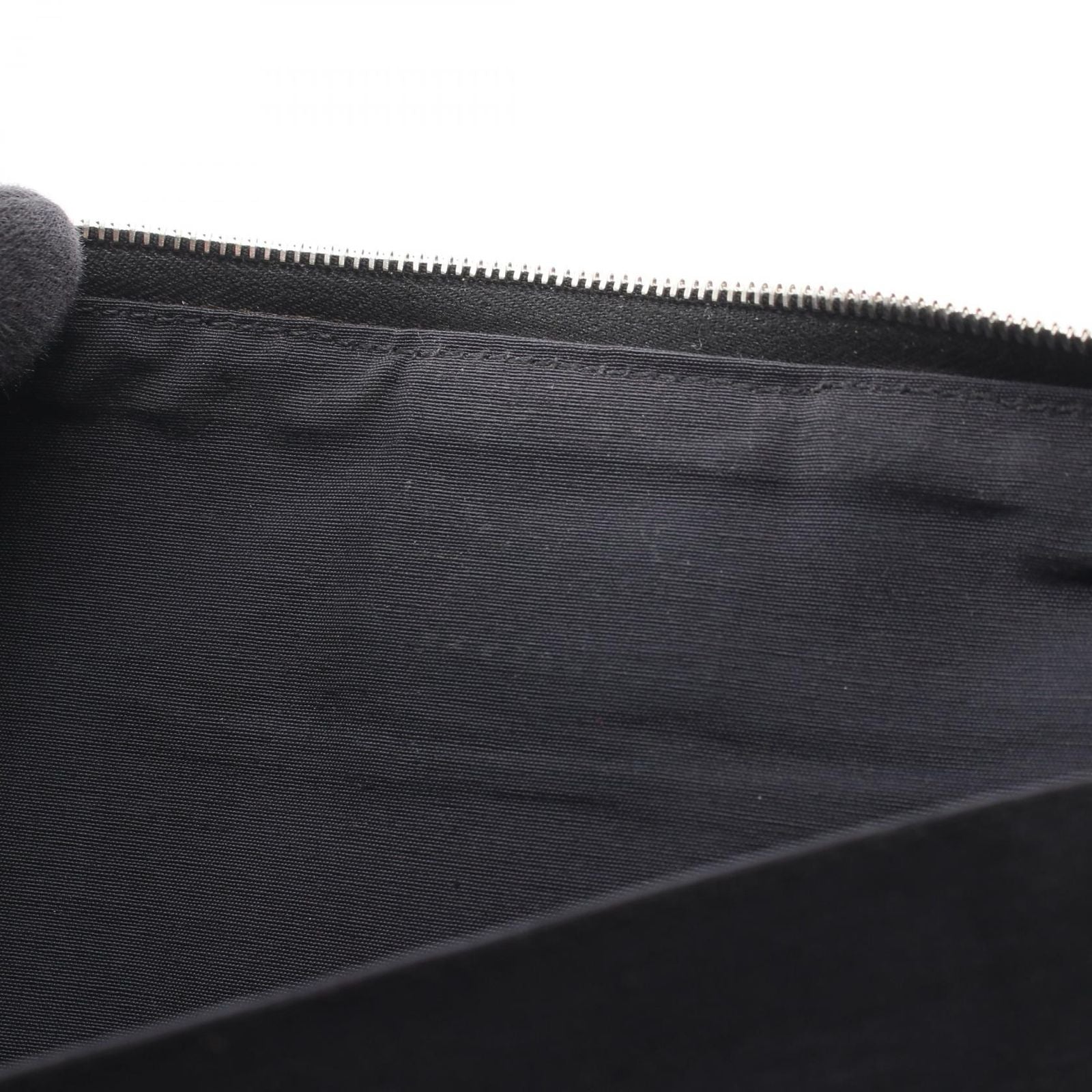 Hermes Round Wallet Fourre Tout Purse GM Black Canvas — view 6