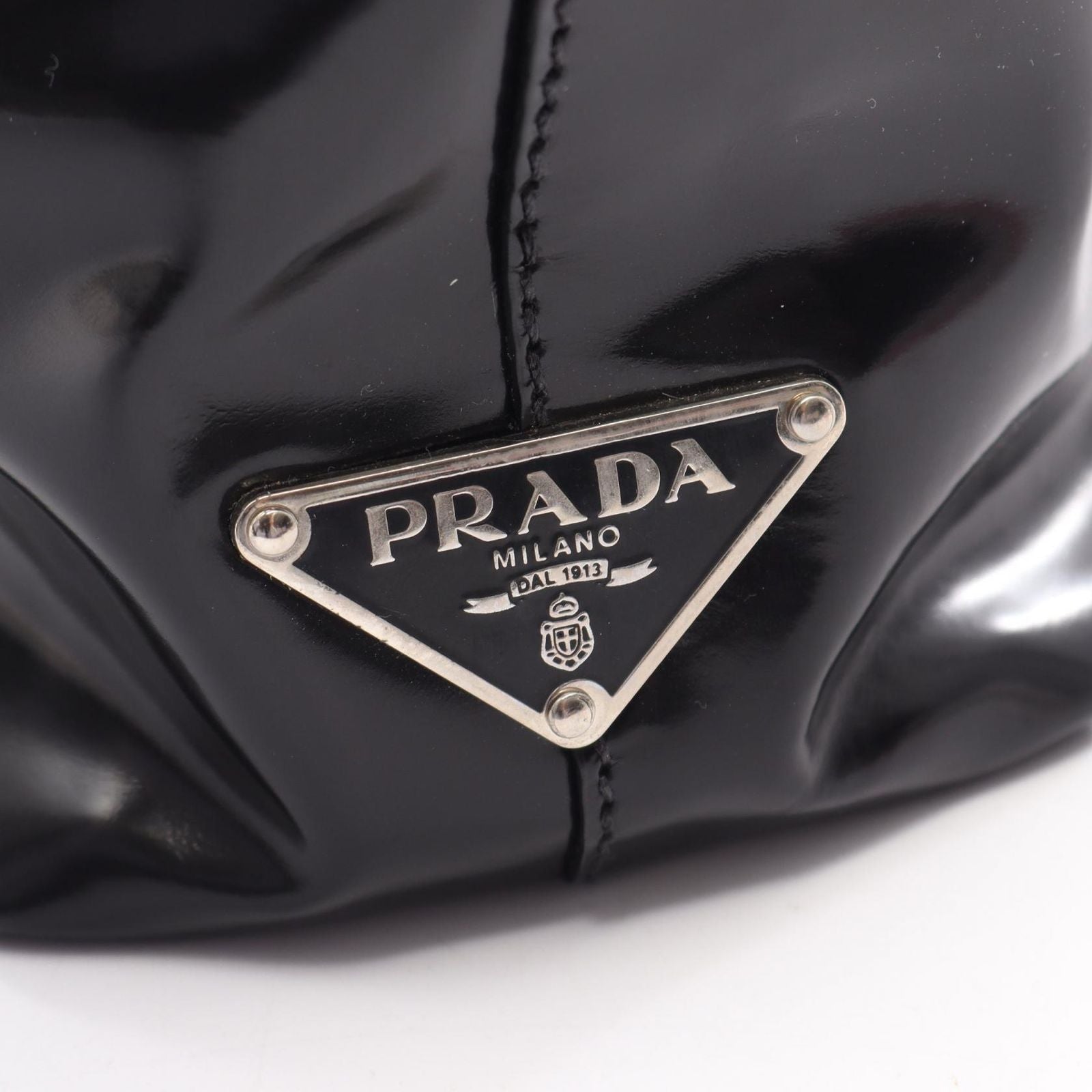 Prada Tote Vera Sport Black Leather — view 5