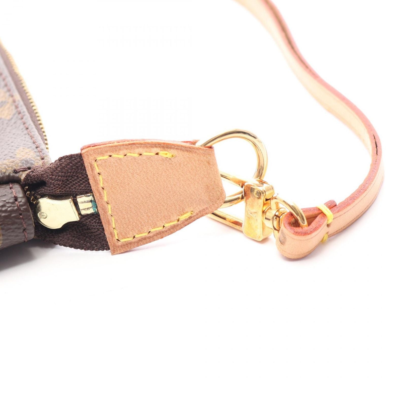 Louis Vuitton Handbag Pochette Canvas Leather — view 8