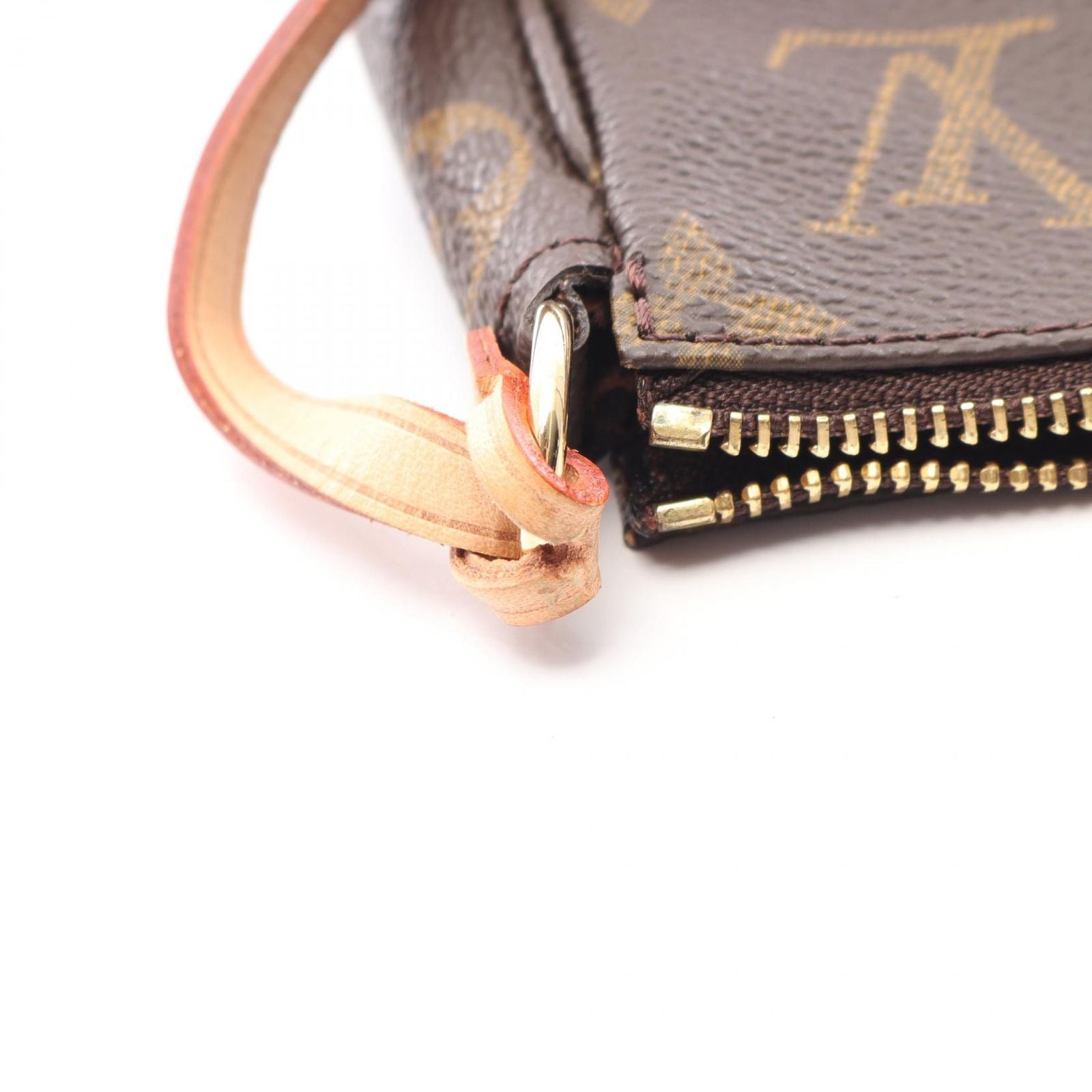 Louis Vuitton Handbag Pochette Canvas Leather — view 6