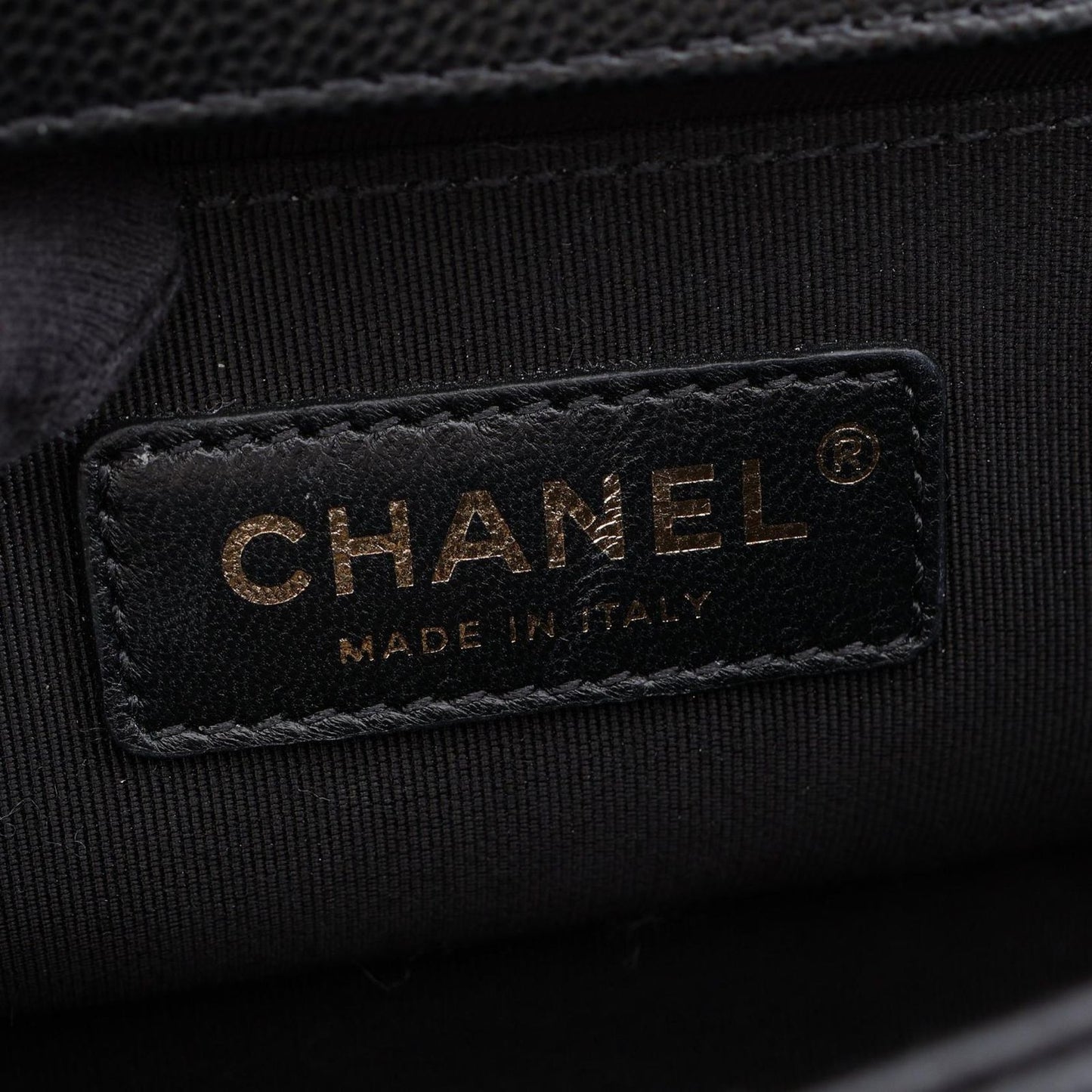 Chanel Shoulder Bag Boy Small Black Caviar Leather Chain — view 4